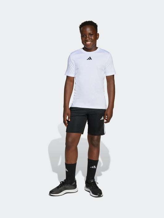Dsiney Kidz - adidas White Train Essentials 3-Stripes Kids T-Shirt & Shorts Set image 1