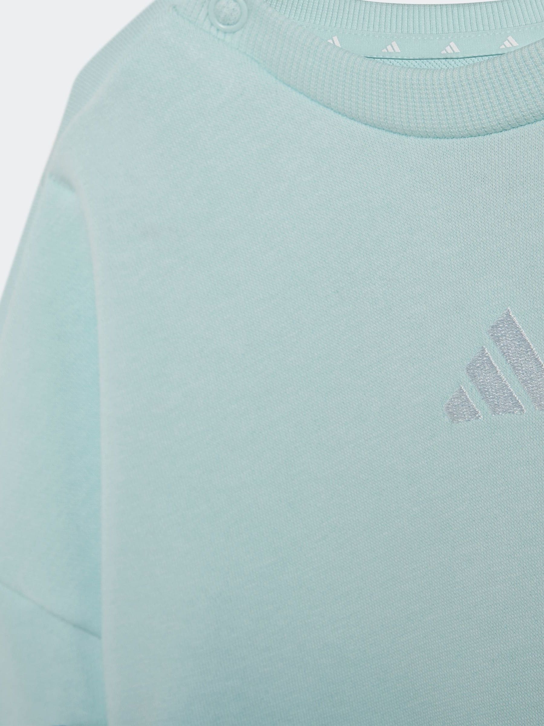 Dsiney Kidz - adidas Mint Green Essentials Infant Kids Joggers Set image 5