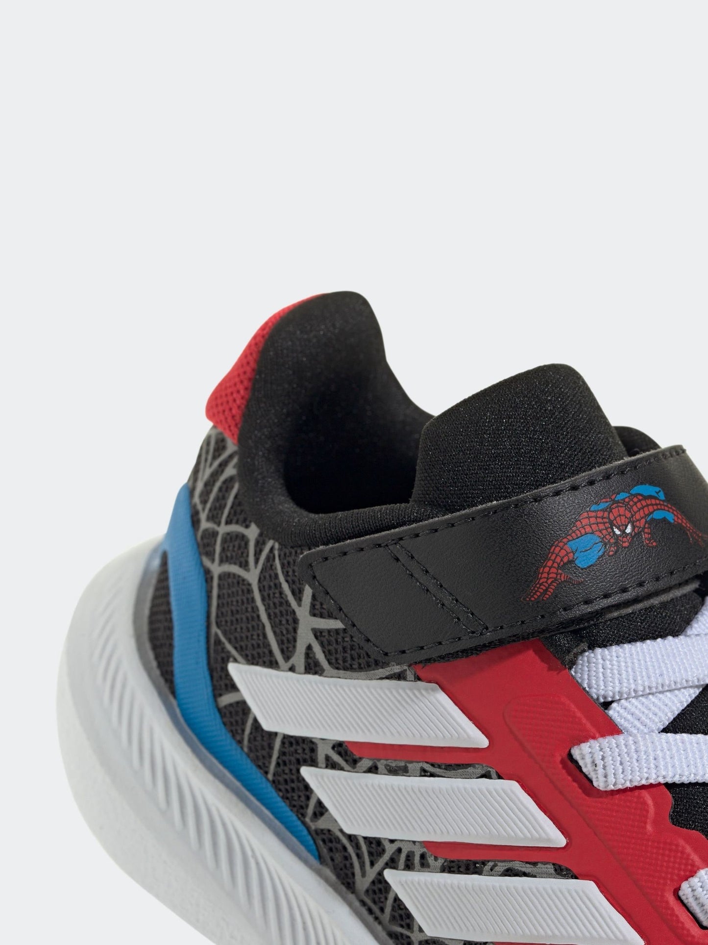 adidas Black Marvel Spider-Man Runfalcon Hook and Loop Kids Trainers image 8