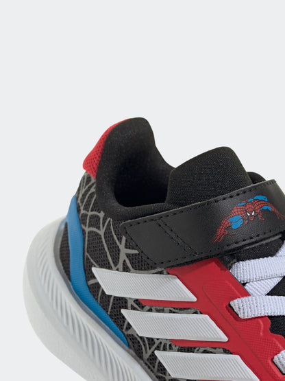 adidas Black Marvel Spider-Man Runfalcon Hook and Loop Kids Trainers image 8