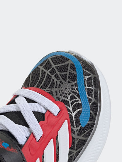 adidas Black Marvel Spider-Man Runfalcon Hook and Loop Kids Trainers image 9