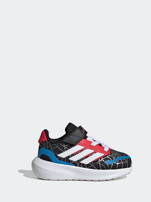 adidas Black Marvel Spider-Man Runfalcon Hook and Loop Kids Trainers image 1