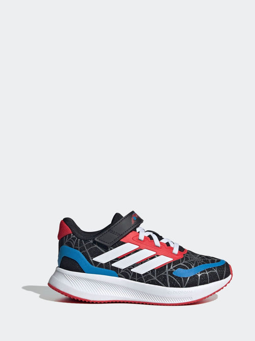 adidas Black Marvel Spider-Man Runfalcon Hook and Loop Kids Trainers image 1