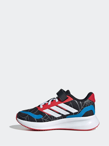adidas Black Marvel Spider-Man Runfalcon Hook and Loop Kids Trainers image 3