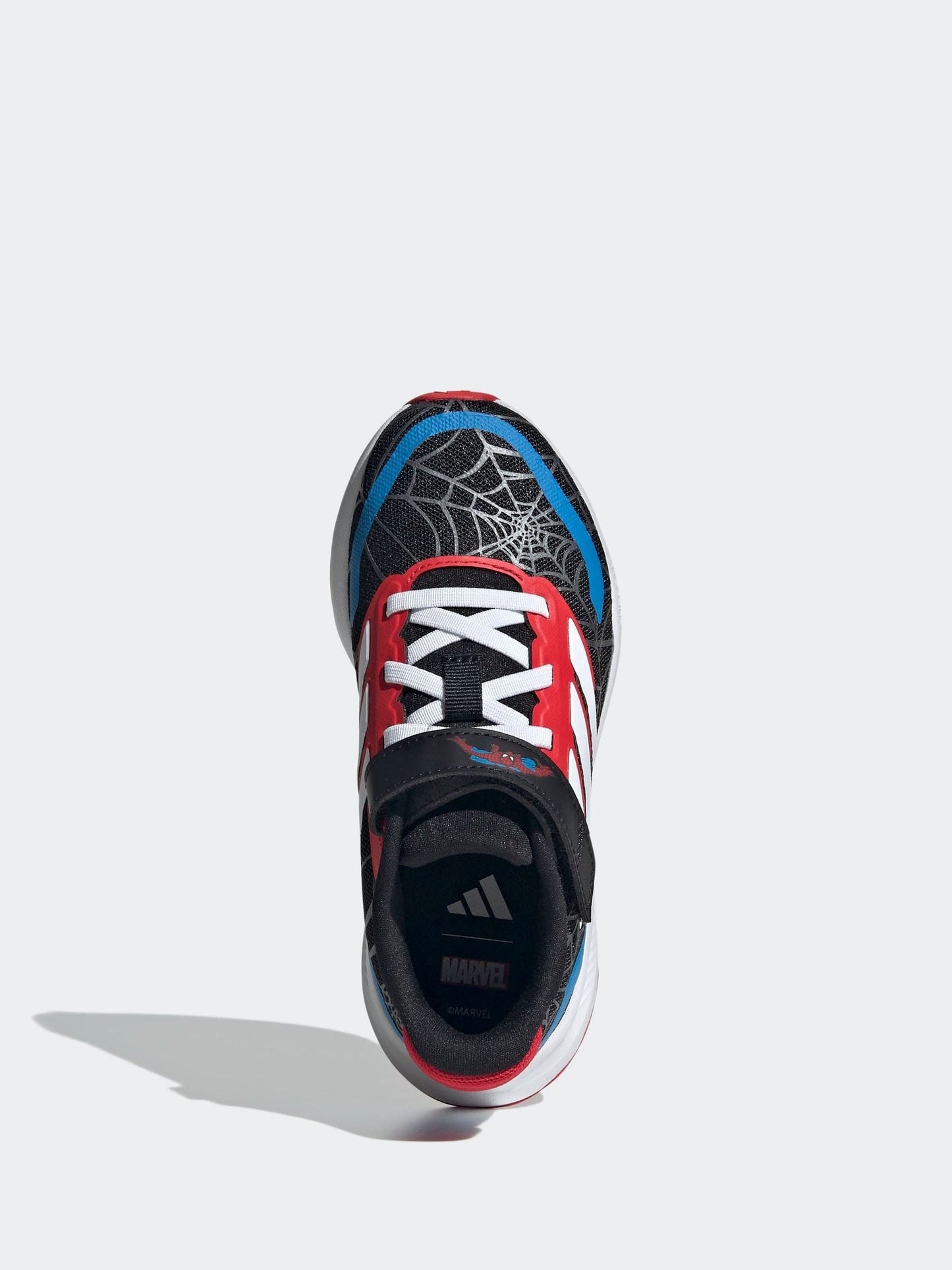 adidas Black Marvel Spider-Man Runfalcon Hook and Loop Kids Trainers image 6