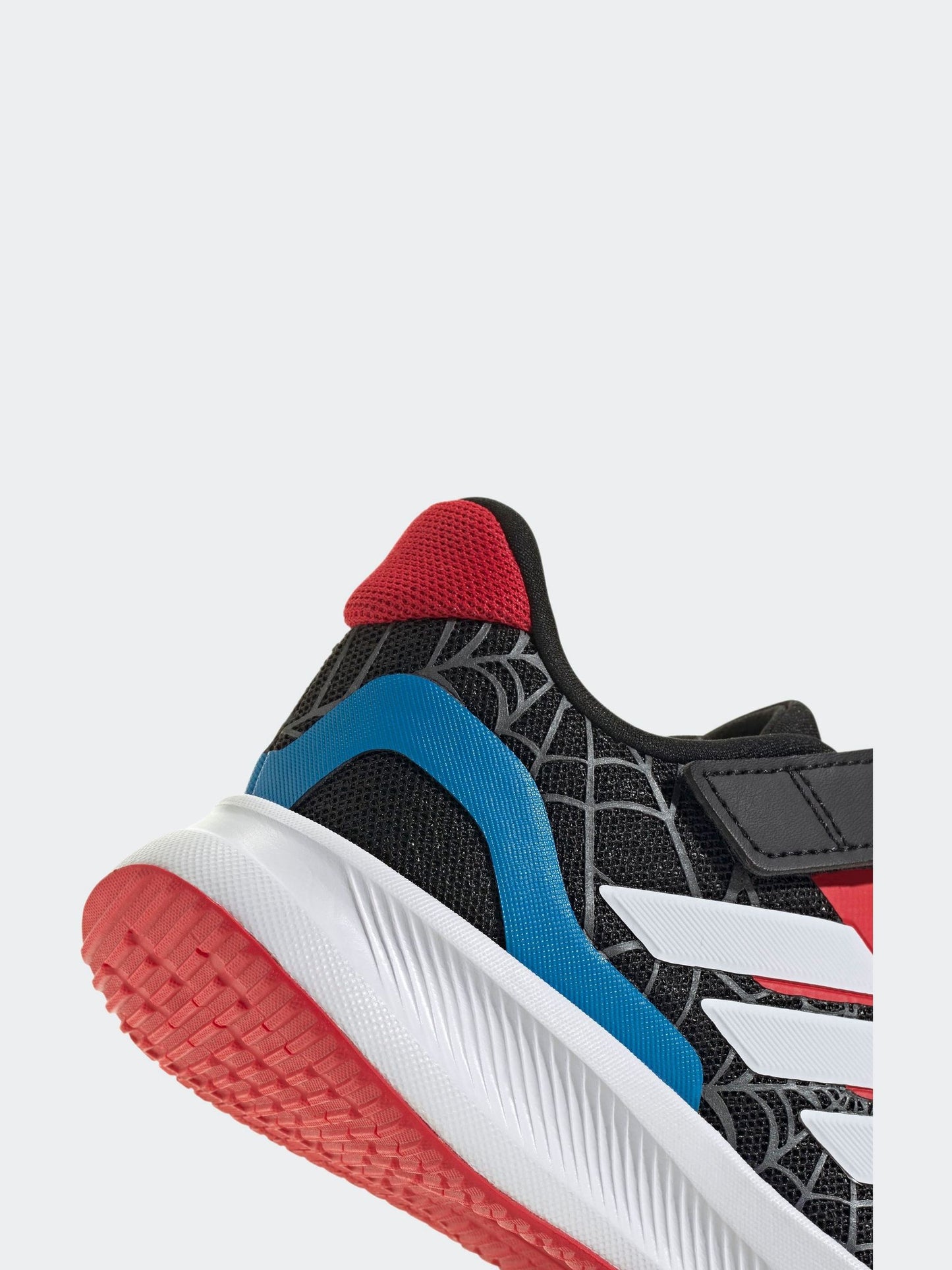 adidas Black Marvel Spider-Man Runfalcon Hook and Loop Kids Trainers image 10