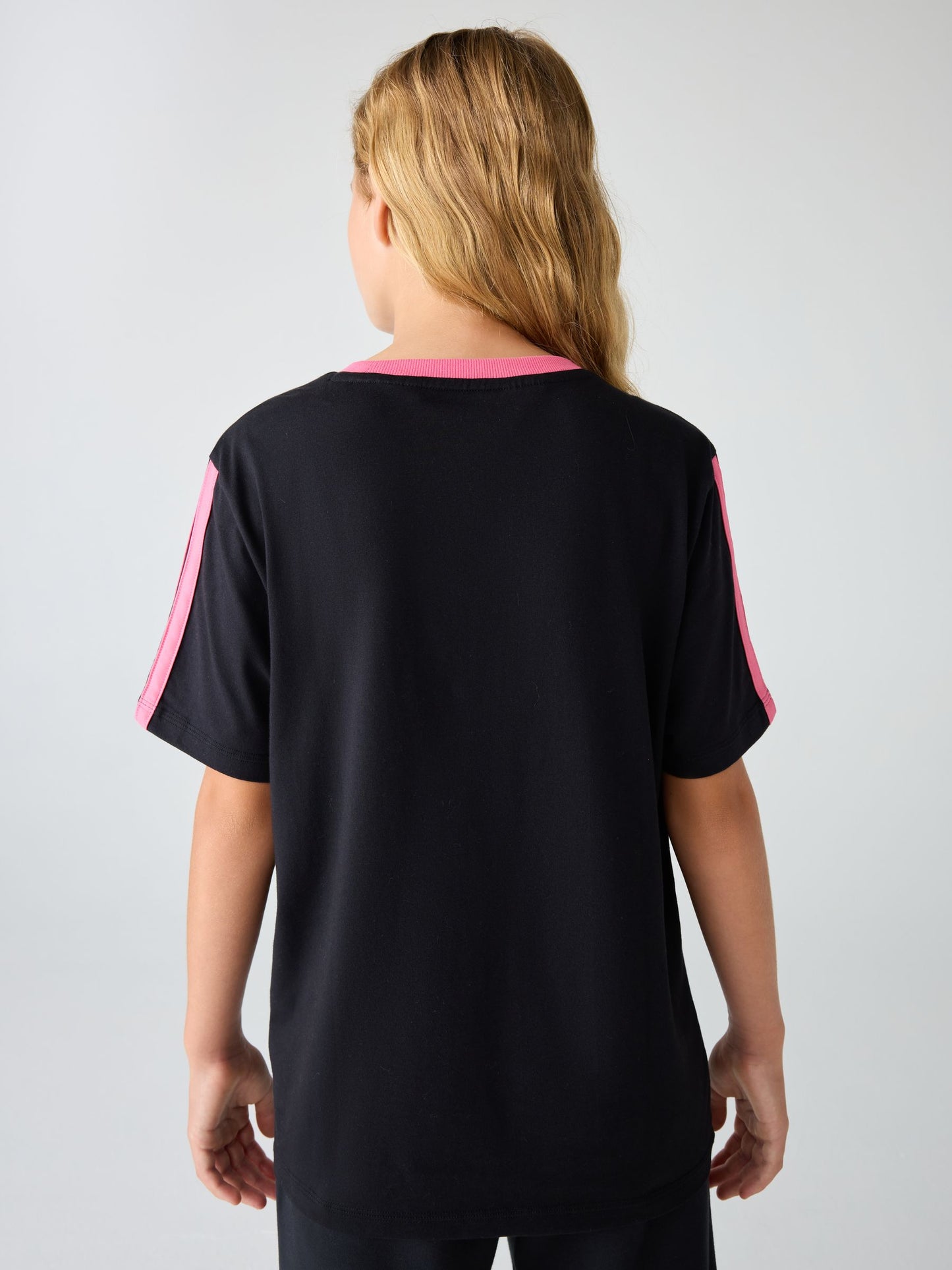Dsiney Kidz - adidas Black/Pink Essentials Kids T-Shirt image 2
