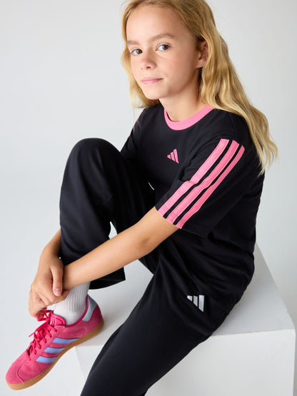 Dsiney Kidz - adidas Black/Pink Essentials Kids T-Shirt image 4