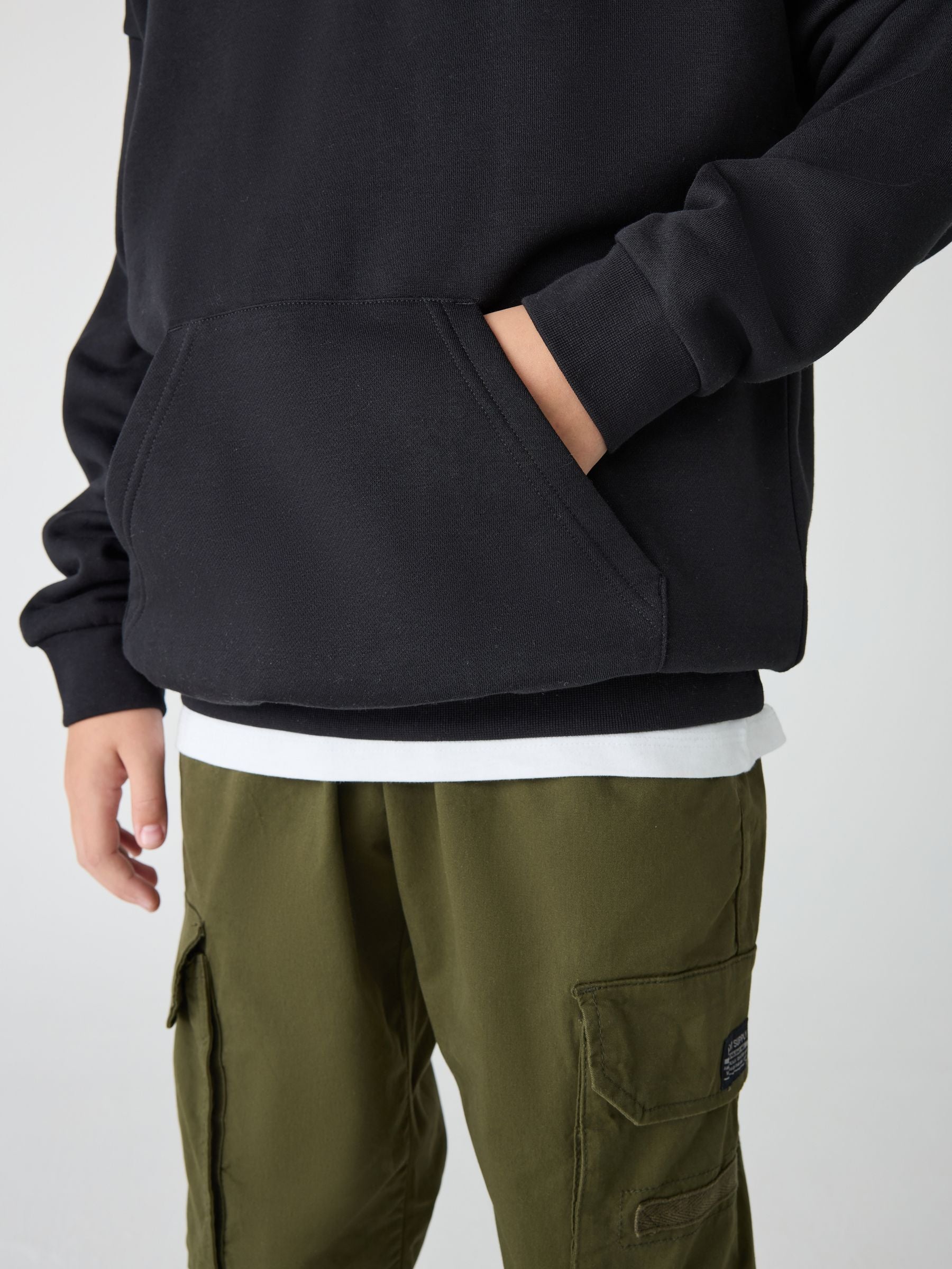 Dsiney Kidz - adidas Originals Black Loose Fleece Hoodie image 3