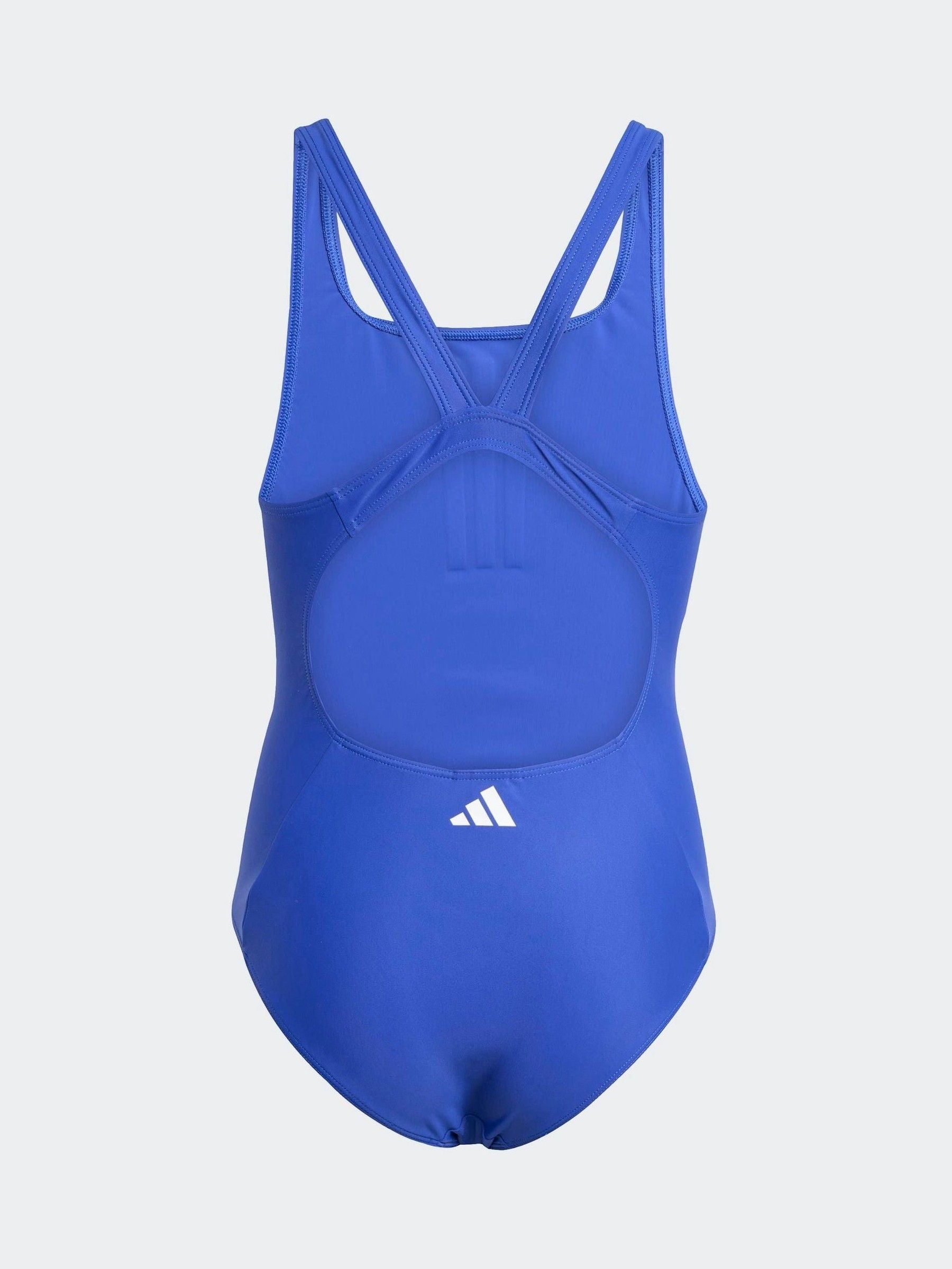 Dsiney Kidz - adidas Blue 3-Stripes Kids Swimsuit image 2