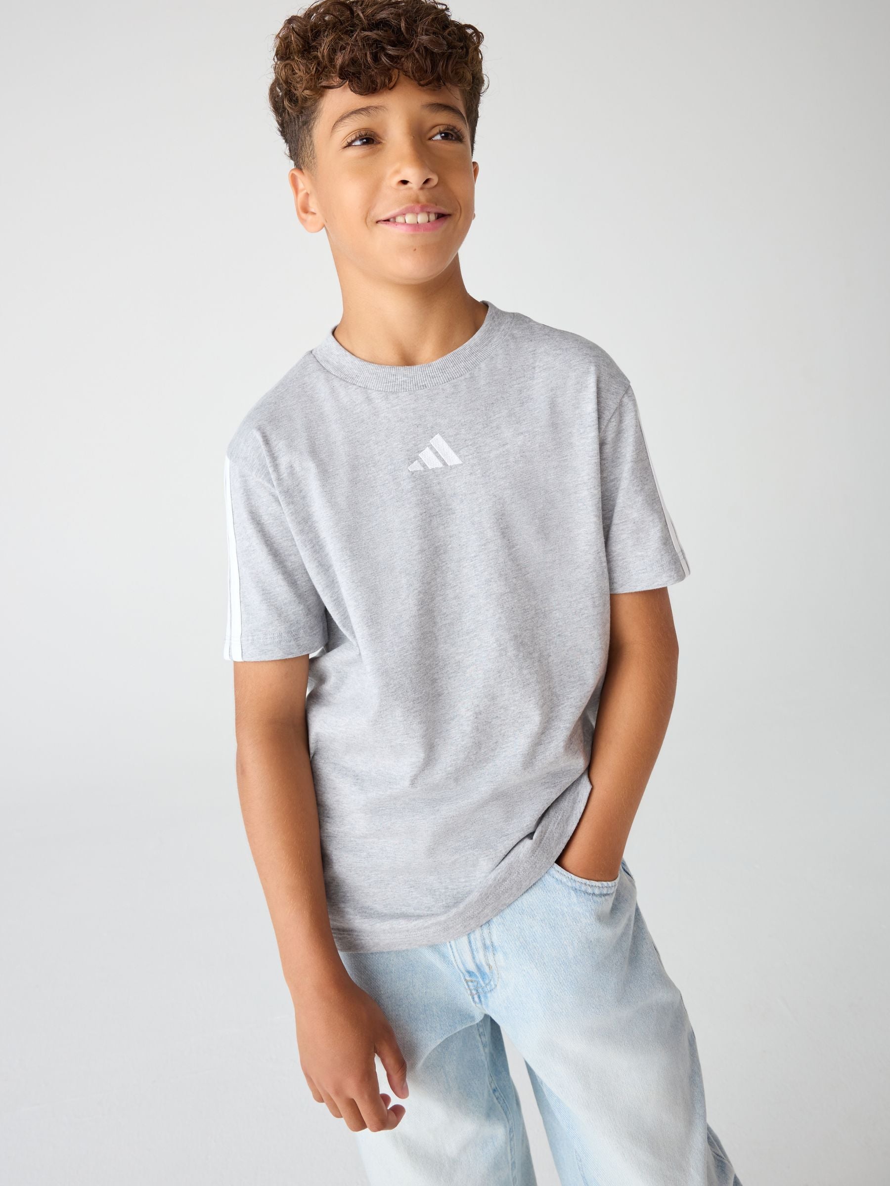Dsiney Kidz - adidas Grey Essentials Kids T-Shirt image 1