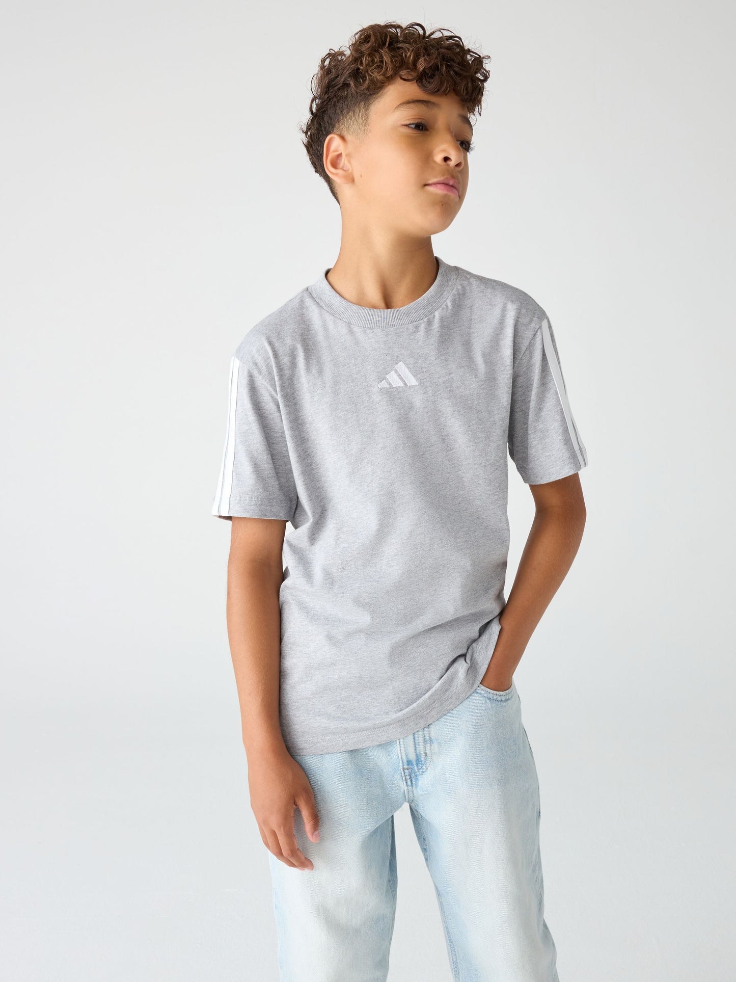 Dsiney Kidz - adidas Grey Essentials Kids T-Shirt image 3