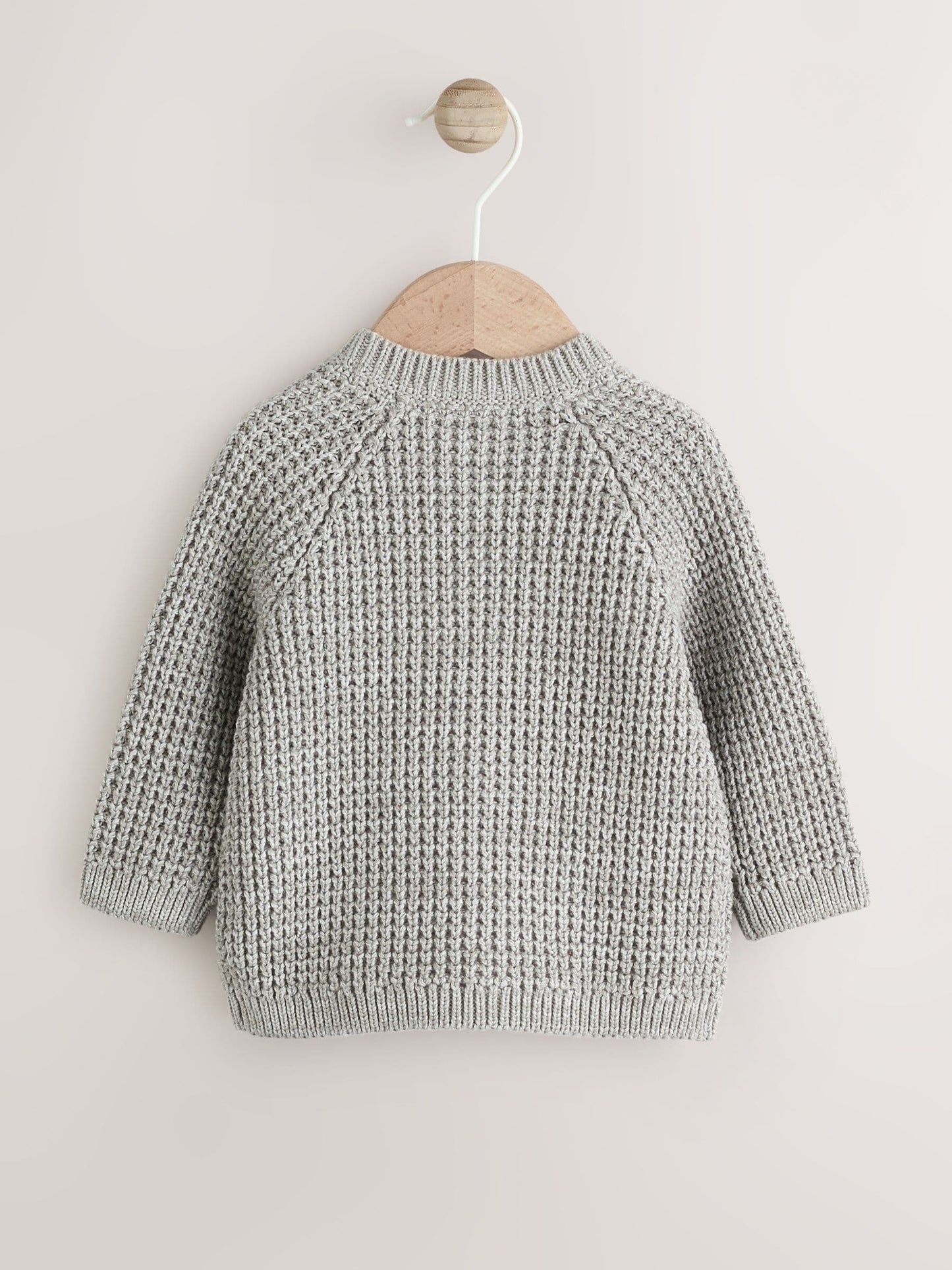 Dsiney Kidz - Grey Crochet Flowers Baby Knitted Cardigan (0mths-3yrs) image 2