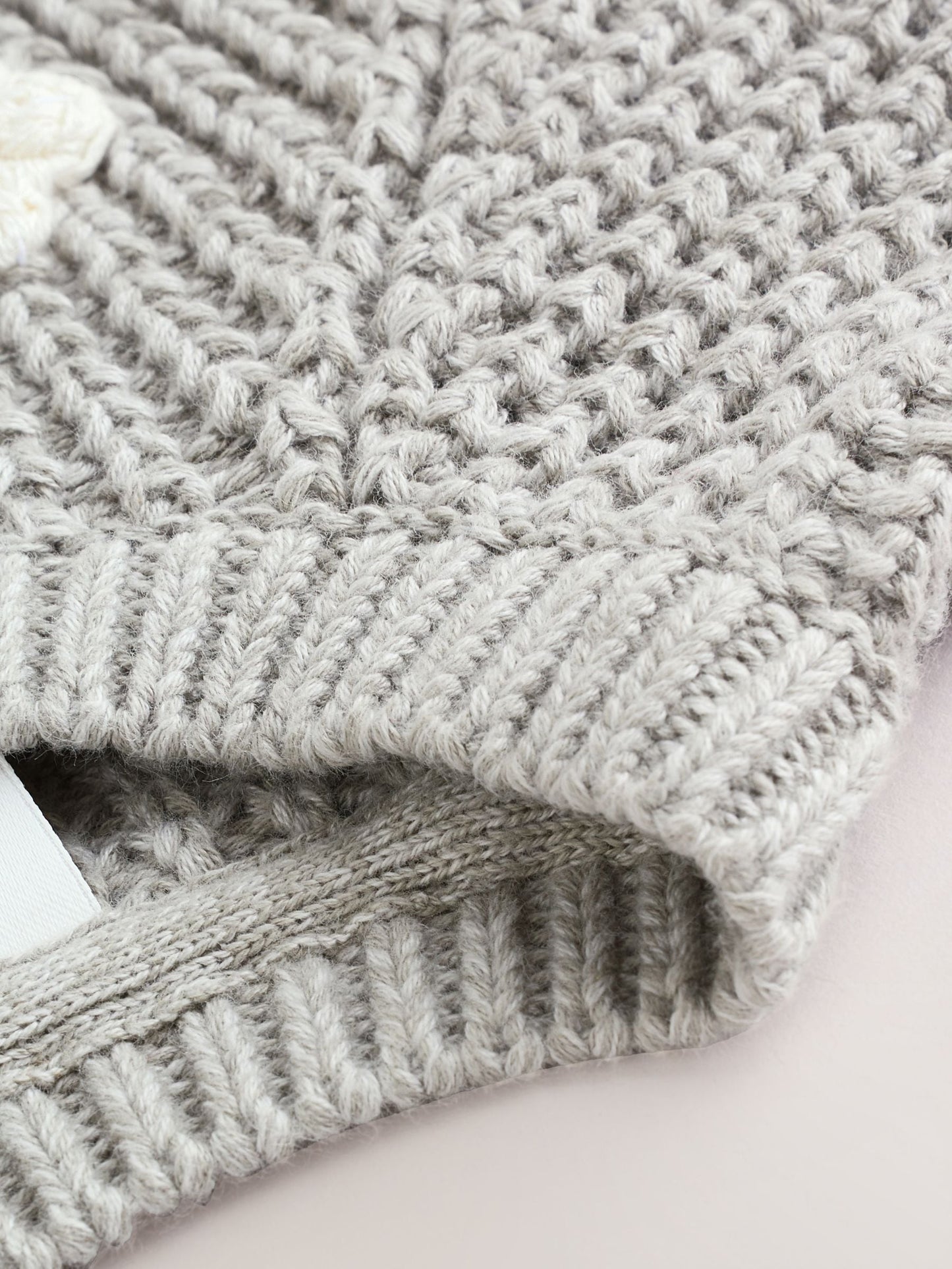 Dsiney Kidz - Grey Crochet Flowers Baby Knitted Cardigan (0mths-3yrs) image 4