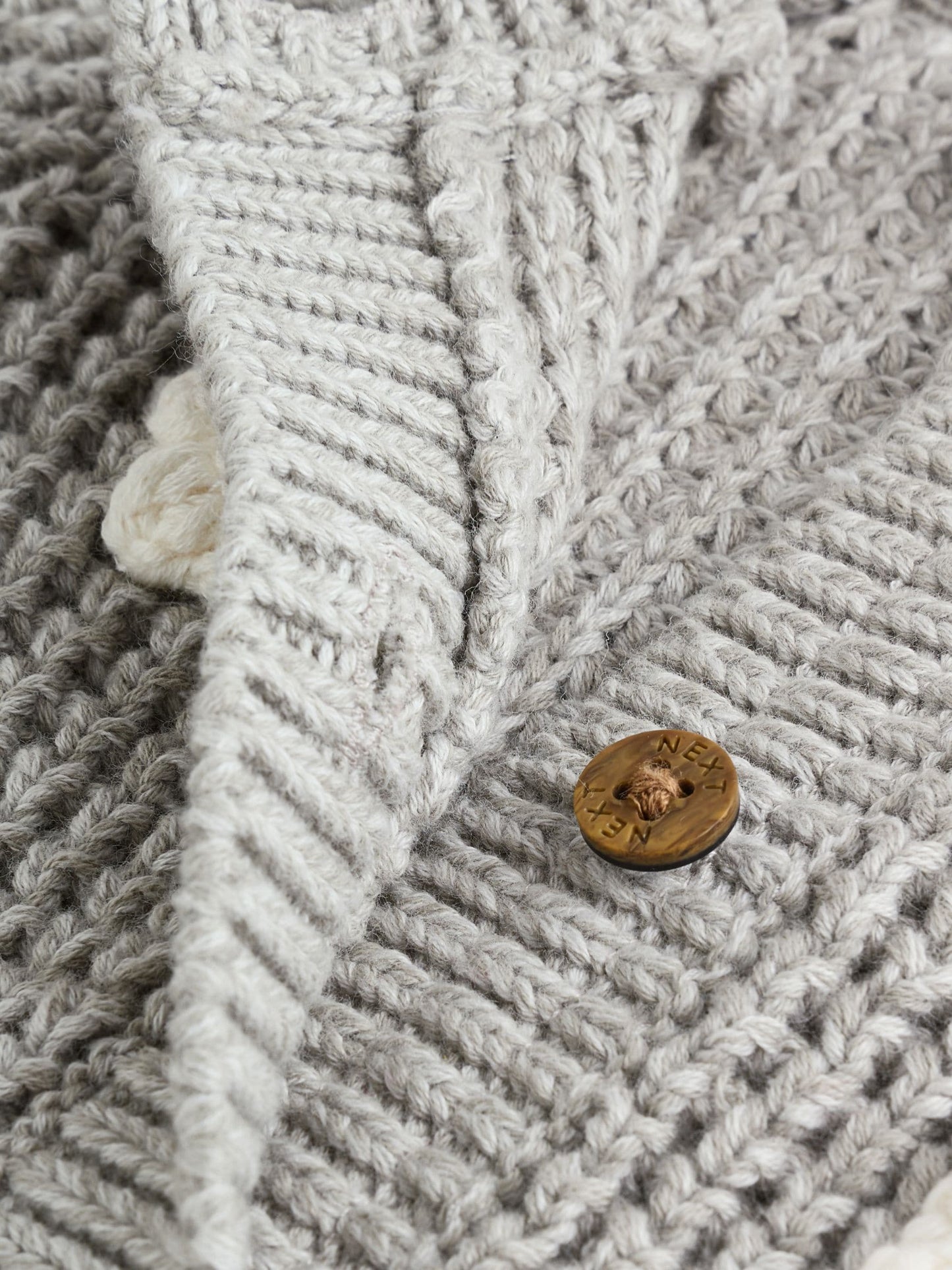 Dsiney Kidz - Grey Crochet Flowers Baby Knitted Cardigan (0mths-3yrs) image 5