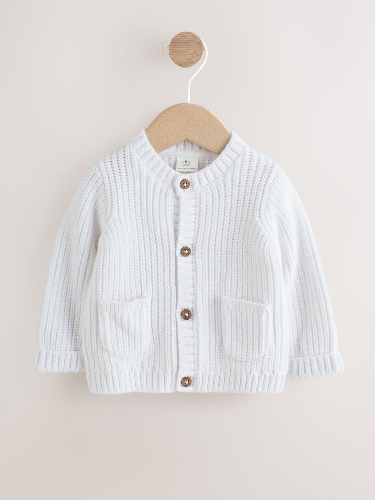 Dsiney Kidz - White Born In 2026 Baby Cardigan image 2