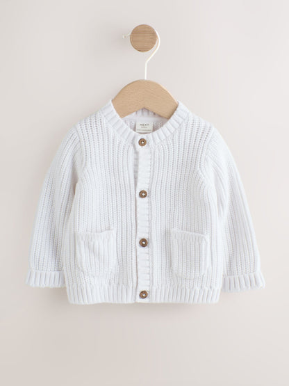 Dsiney Kidz - White Born In 2026 Baby Cardigan image 2