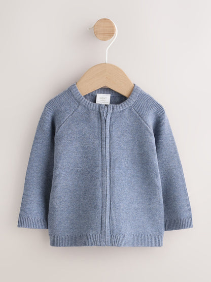 Blue Knitted Baby Cardigan (0mths-2yrs) - image 1