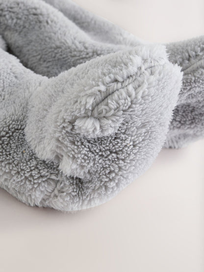 Grey Fleece Baby Pramsuit