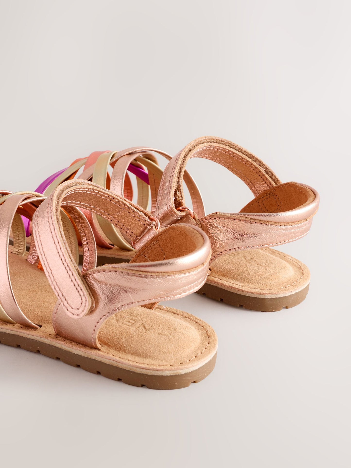 Metallic Wide Fit (G) Strap Sandals image 5
