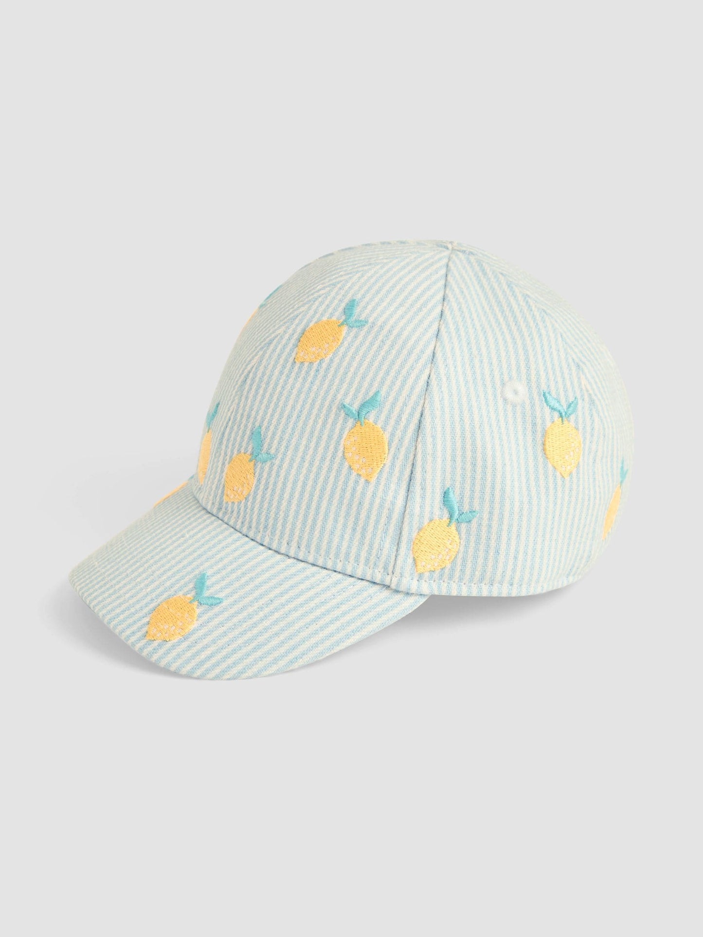 JoJo Maman Bébé Blue Embroidered Cap image 1