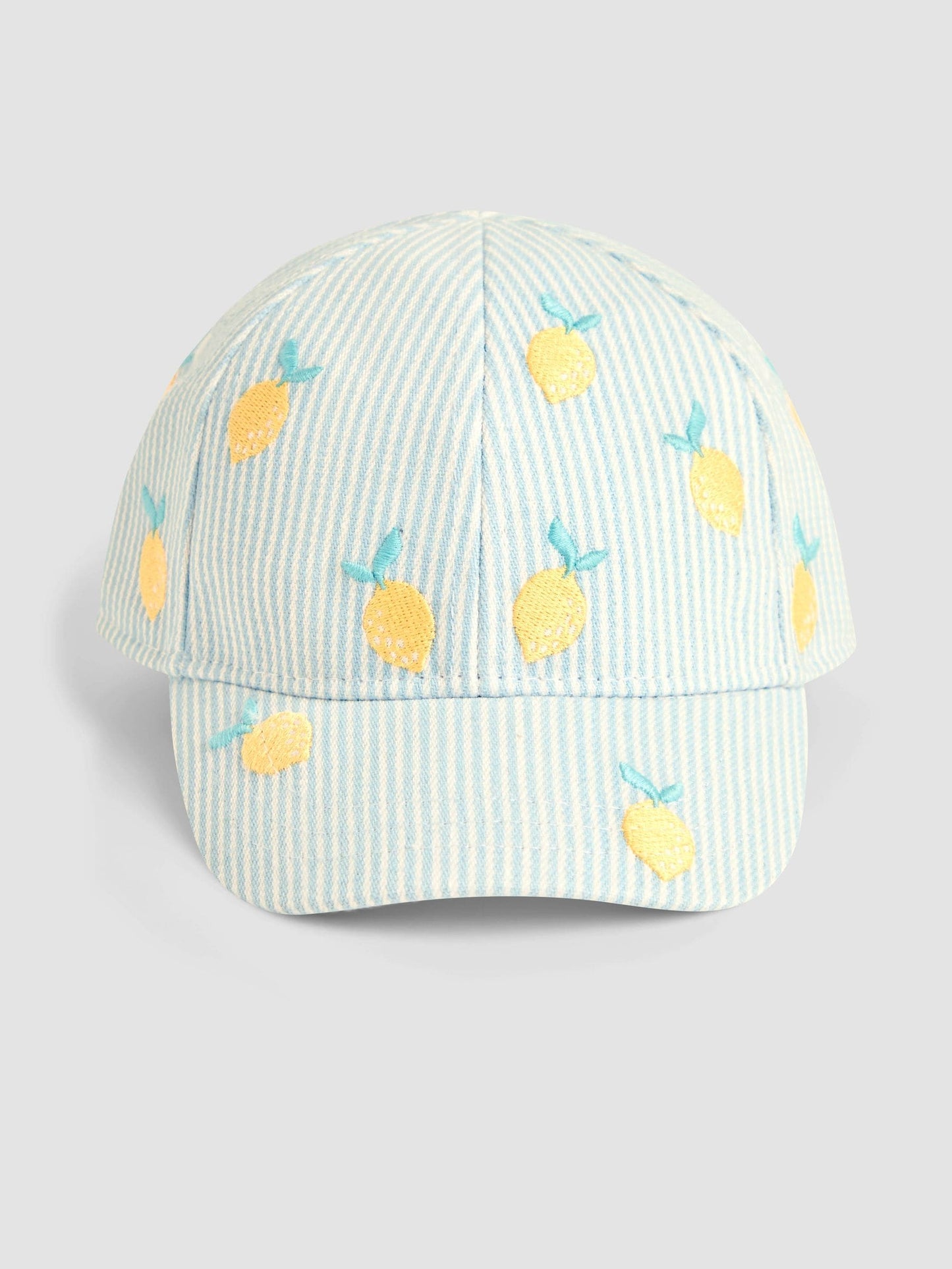 JoJo Maman Bébé Blue Embroidered Cap image 2