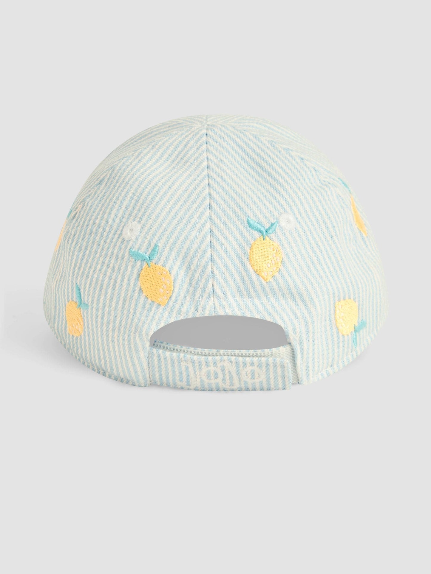 JoJo Maman Bébé Blue Embroidered Cap image 3