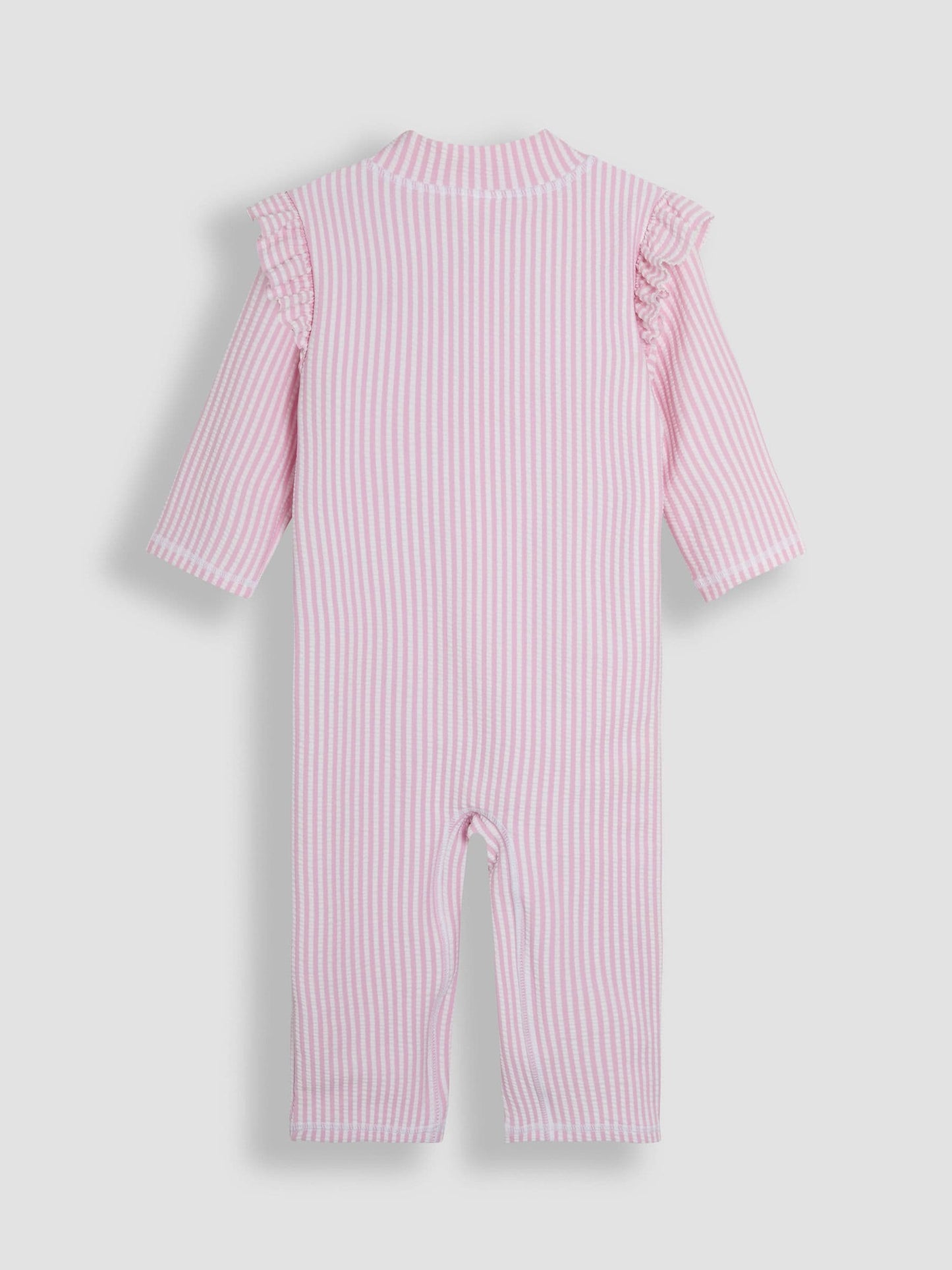 JoJo Maman Bébé Pink Stripe UV Sunsafe Suit image 2