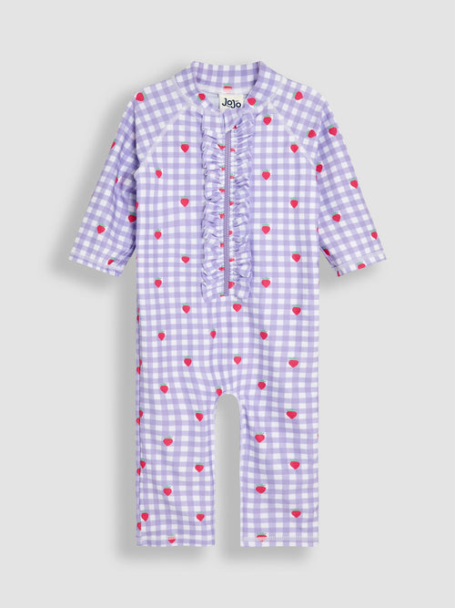 JoJo Maman Bébé Gingham Sun Protection Suit image 1