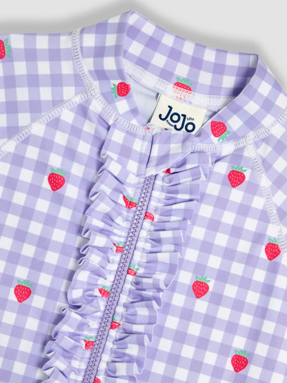 JoJo Maman Bébé Gingham Sun Protection Suit image 3