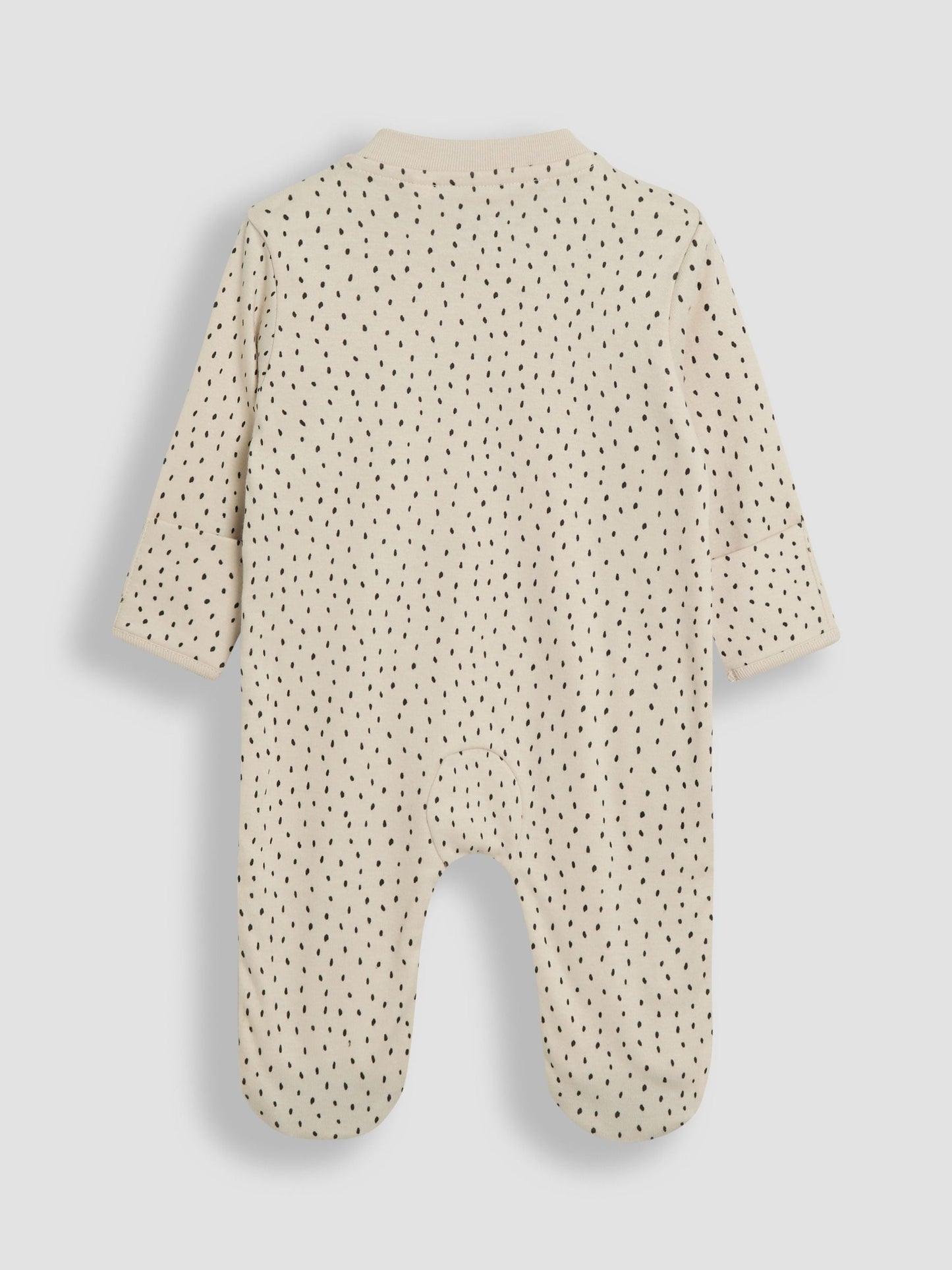 JoJo Maman Bébé White Koala Cotton Footed Appliqué Zip Sleepsuit image 4