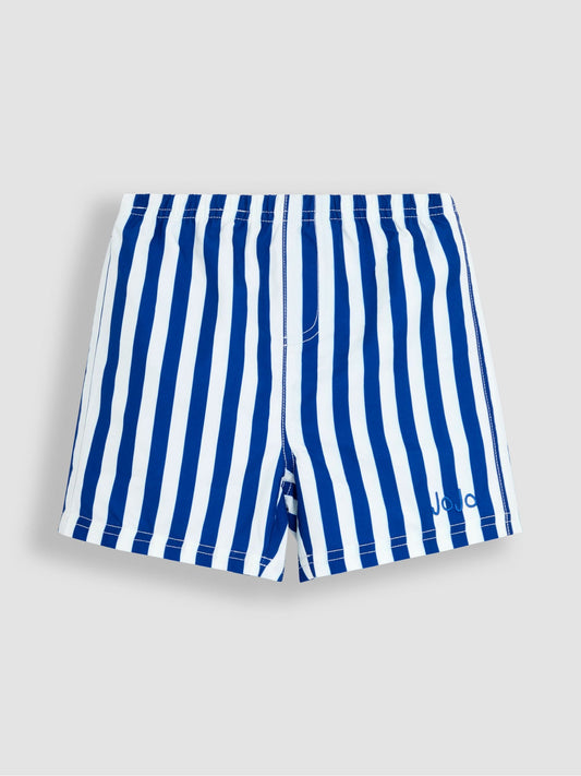 JoJo Maman Bébé Blue Stripe Swim Shorts image 1