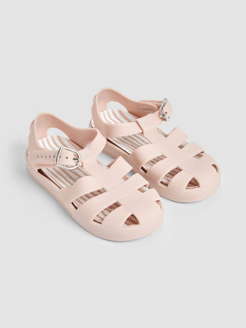 JoJo Maman Bébé Neutral Beige Jelly Sandals image 1