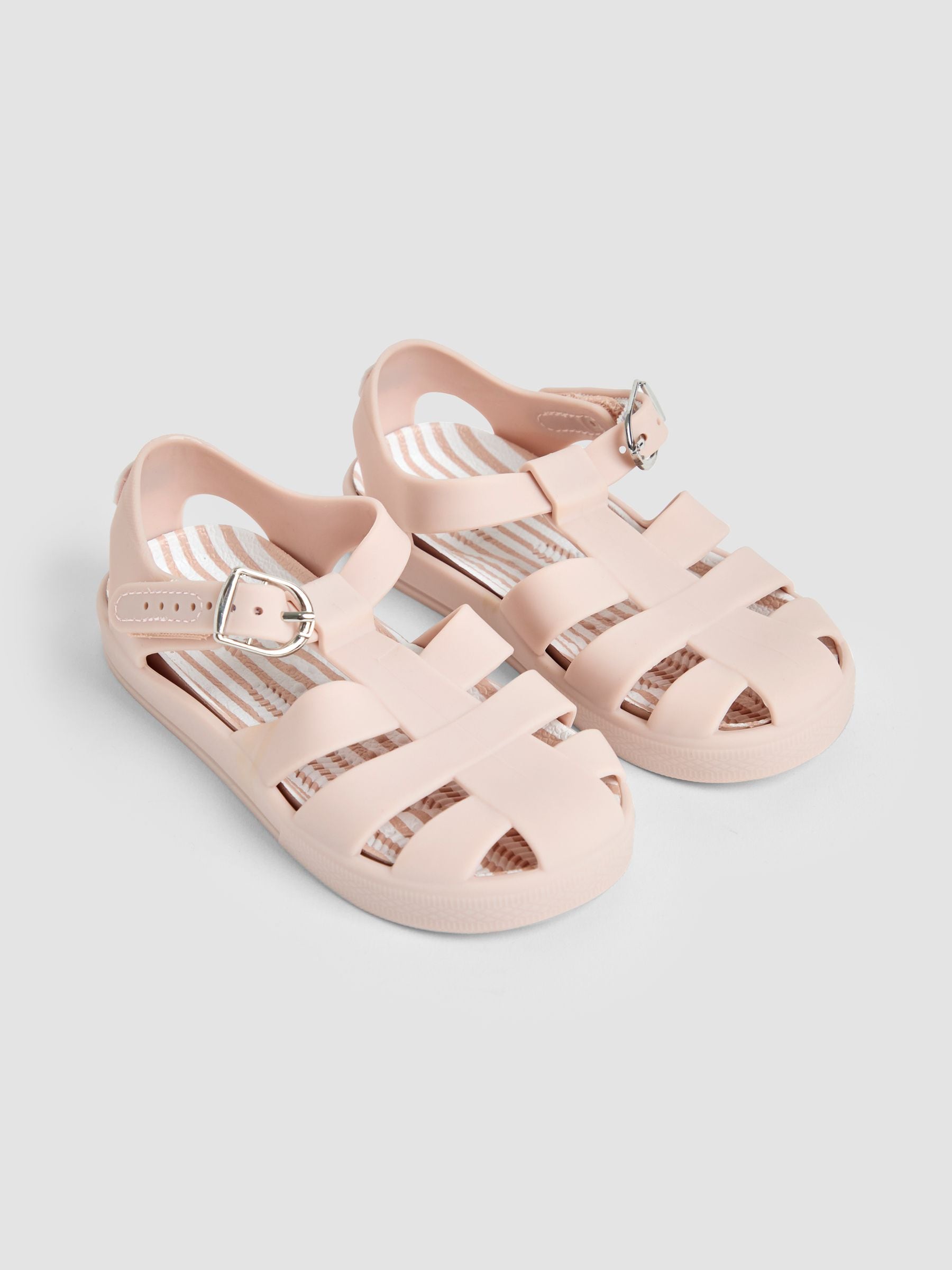 JoJo Maman Bébé Neutral Beige Jelly Sandals image 1