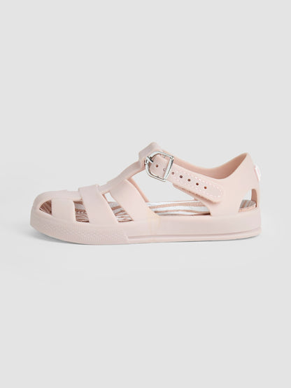 JoJo Maman Bébé Neutral Beige Jelly Sandals image 4