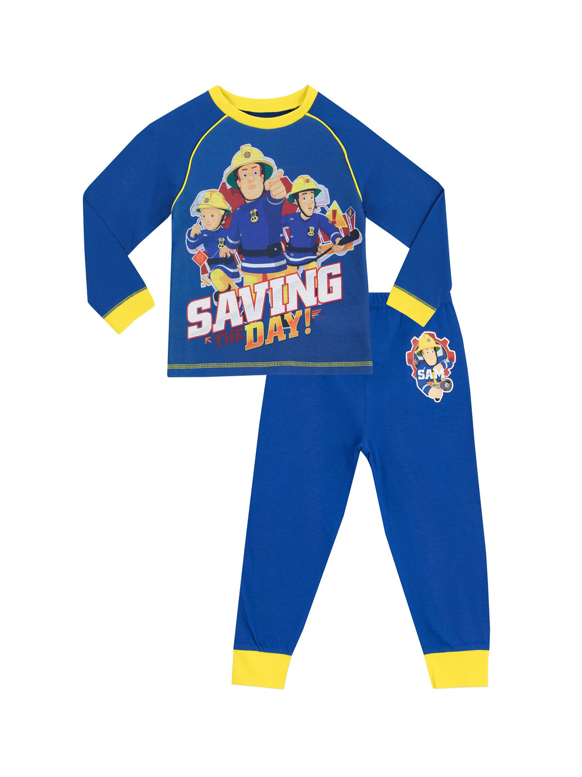 Character Blue Fireman Sam Long Sleeve Pyjamas - image 1
