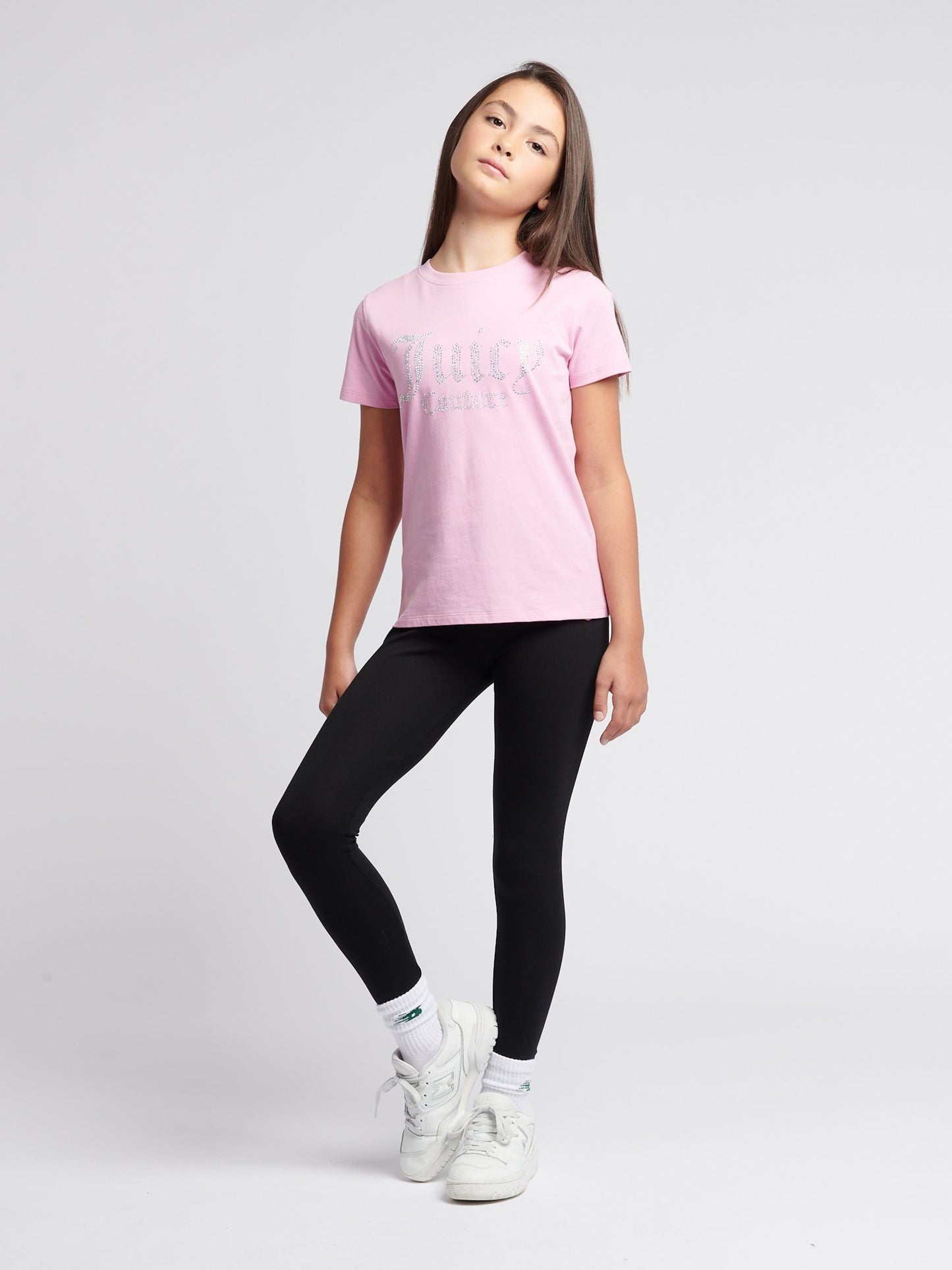 Dsiney Kidz - Juicy Couture Pink Fitted Diamante T-Shirt image 4