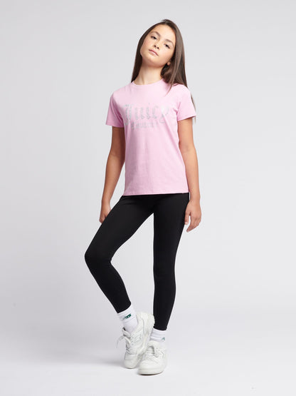 Dsiney Kidz - Juicy Couture Pink Fitted Diamante T-Shirt image 4