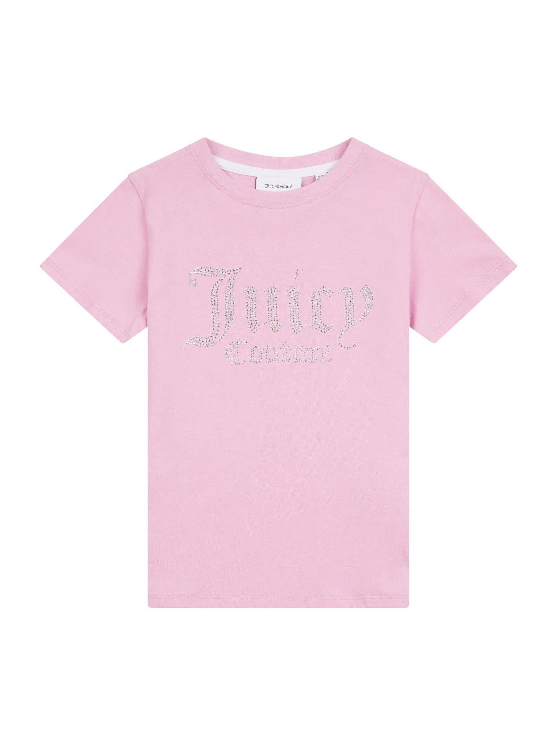 Dsiney Kidz - Juicy Couture Pink Fitted Diamante T-Shirt image 5