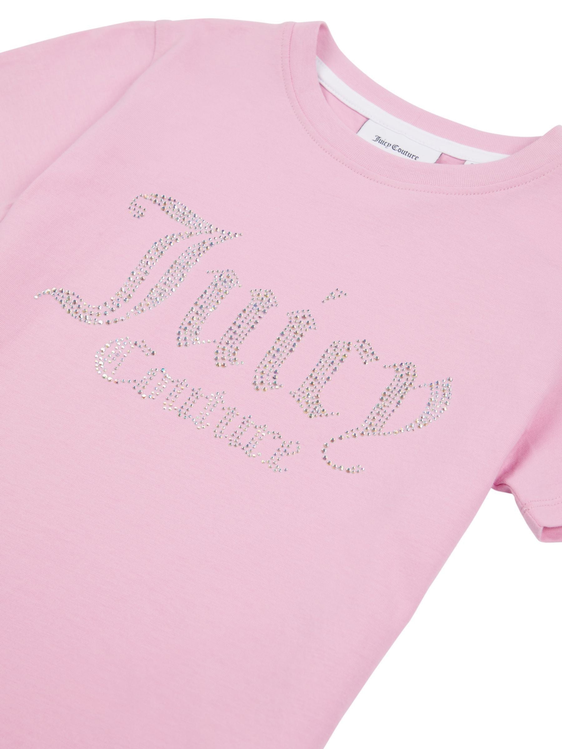 Dsiney Kidz - Juicy Couture Pink Fitted Diamante T-Shirt image 7