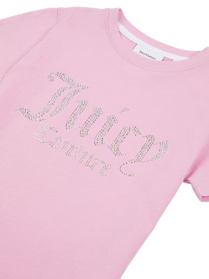 Dsiney Kidz - Juicy Couture Pink Fitted Diamante T-Shirt image 7