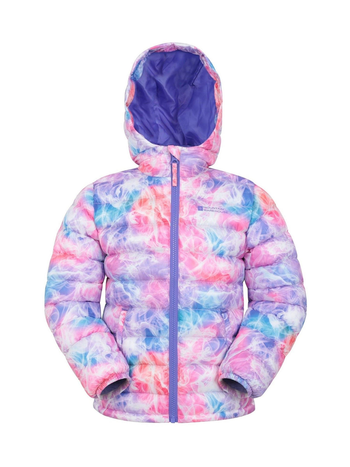 Dsiney Kidz - Mountain Warehouse Light Purple Seasons  Printed Water-Resistant Padded Jacket image 1