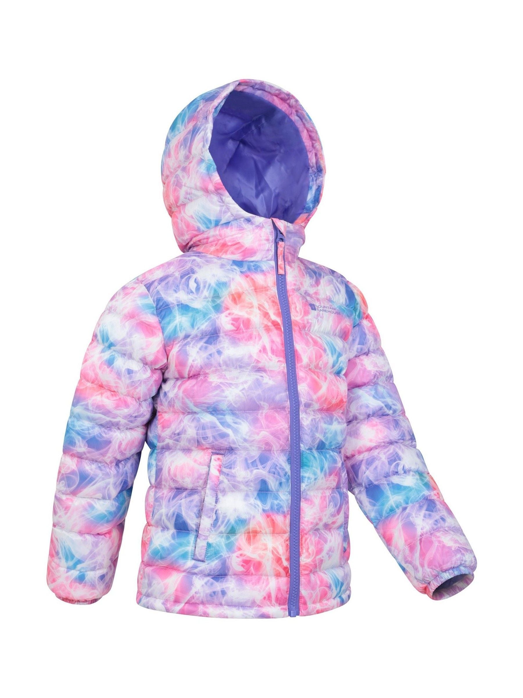 Dsiney Kidz - Mountain Warehouse Light Purple Seasons  Printed Water-Resistant Padded Jacket image 2