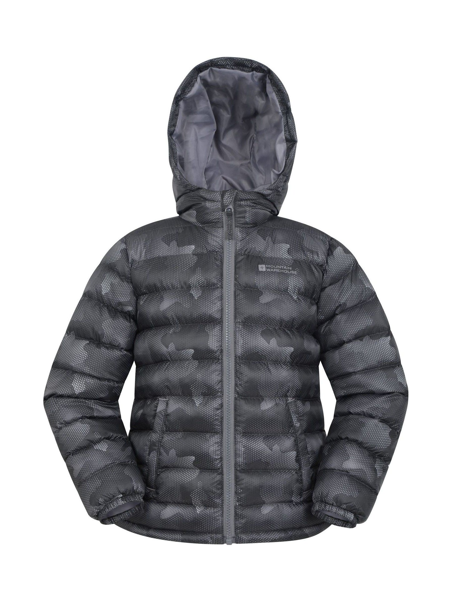 Dsiney Kidz - Mountain Warehouse Grey Seasons  Printed Water-Resistant Padded Jacket image 1