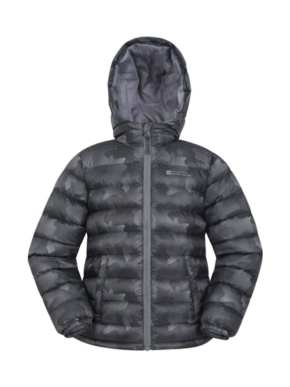Dsiney Kidz - Mountain Warehouse Grey Seasons  Printed Water-Resistant Padded Jacket image 1