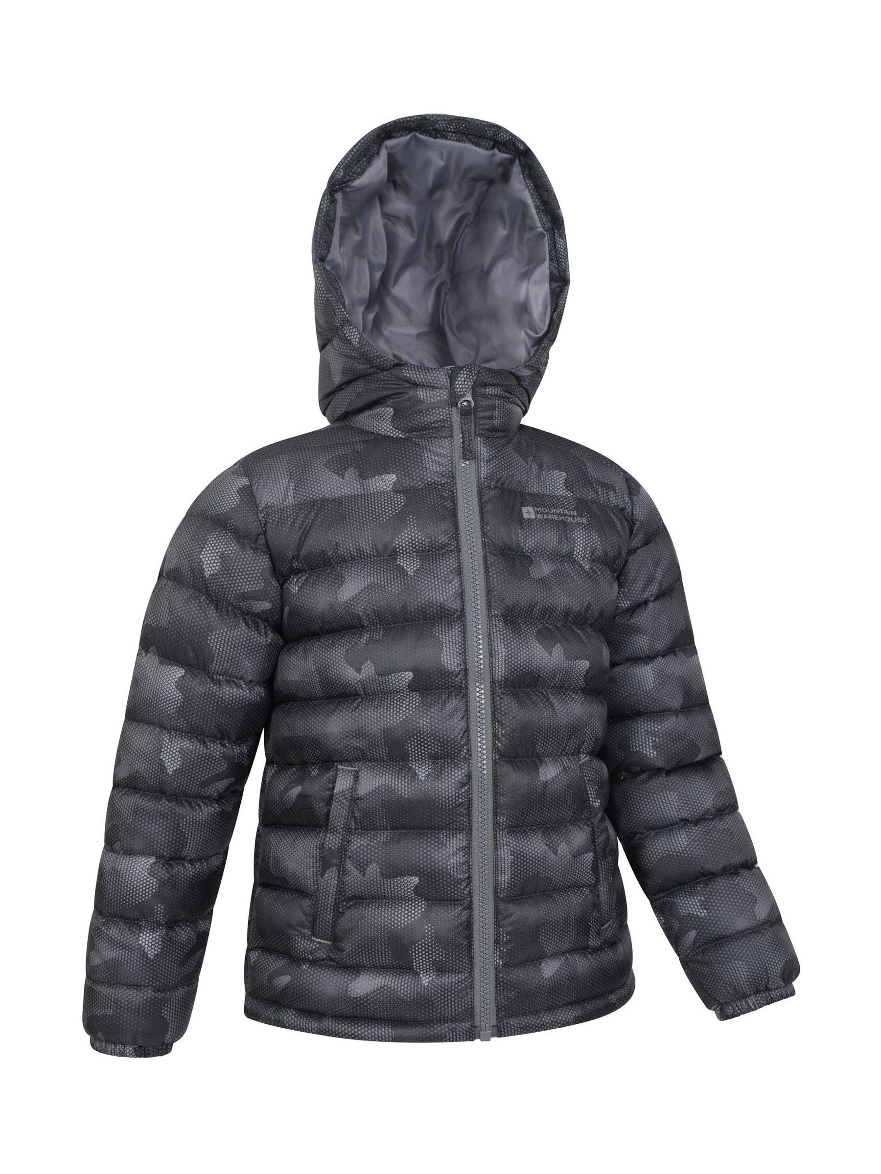 Dsiney Kidz - Mountain Warehouse Grey Seasons  Printed Water-Resistant Padded Jacket image 2