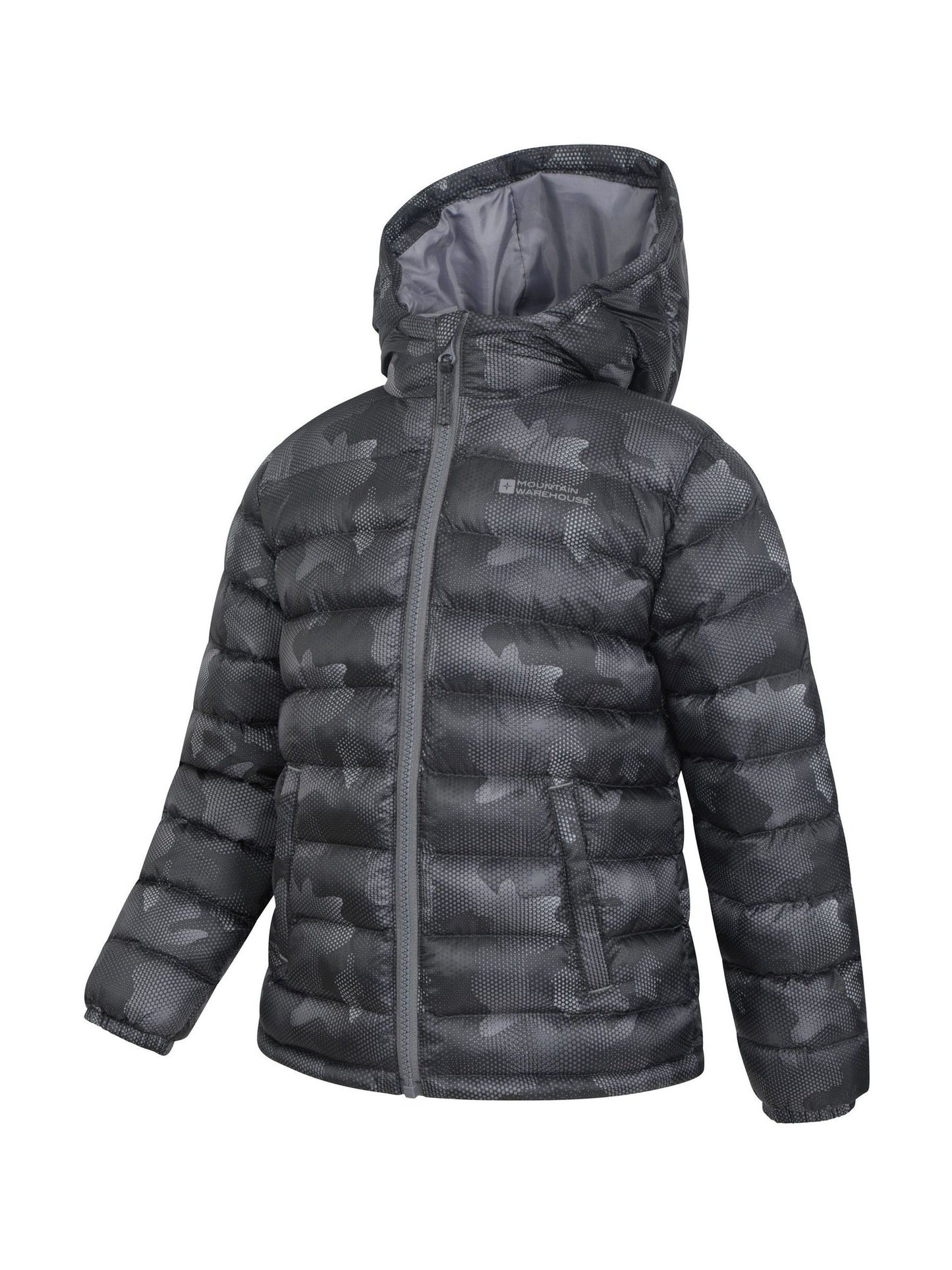 Dsiney Kidz - Mountain Warehouse Grey Seasons  Printed Water-Resistant Padded Jacket image 4