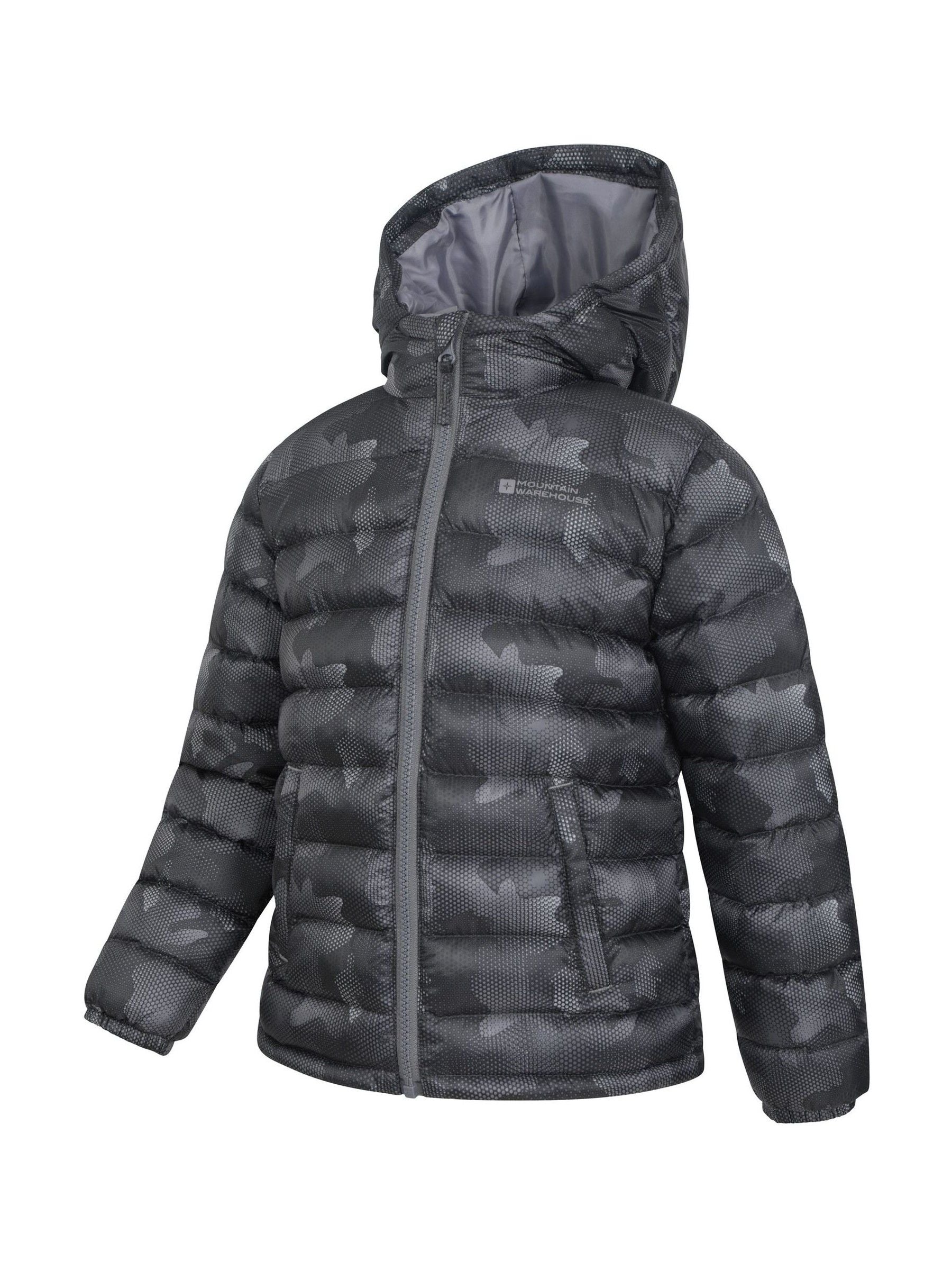 Dsiney Kidz - Mountain Warehouse Grey Seasons  Printed Water-Resistant Padded Jacket image 4