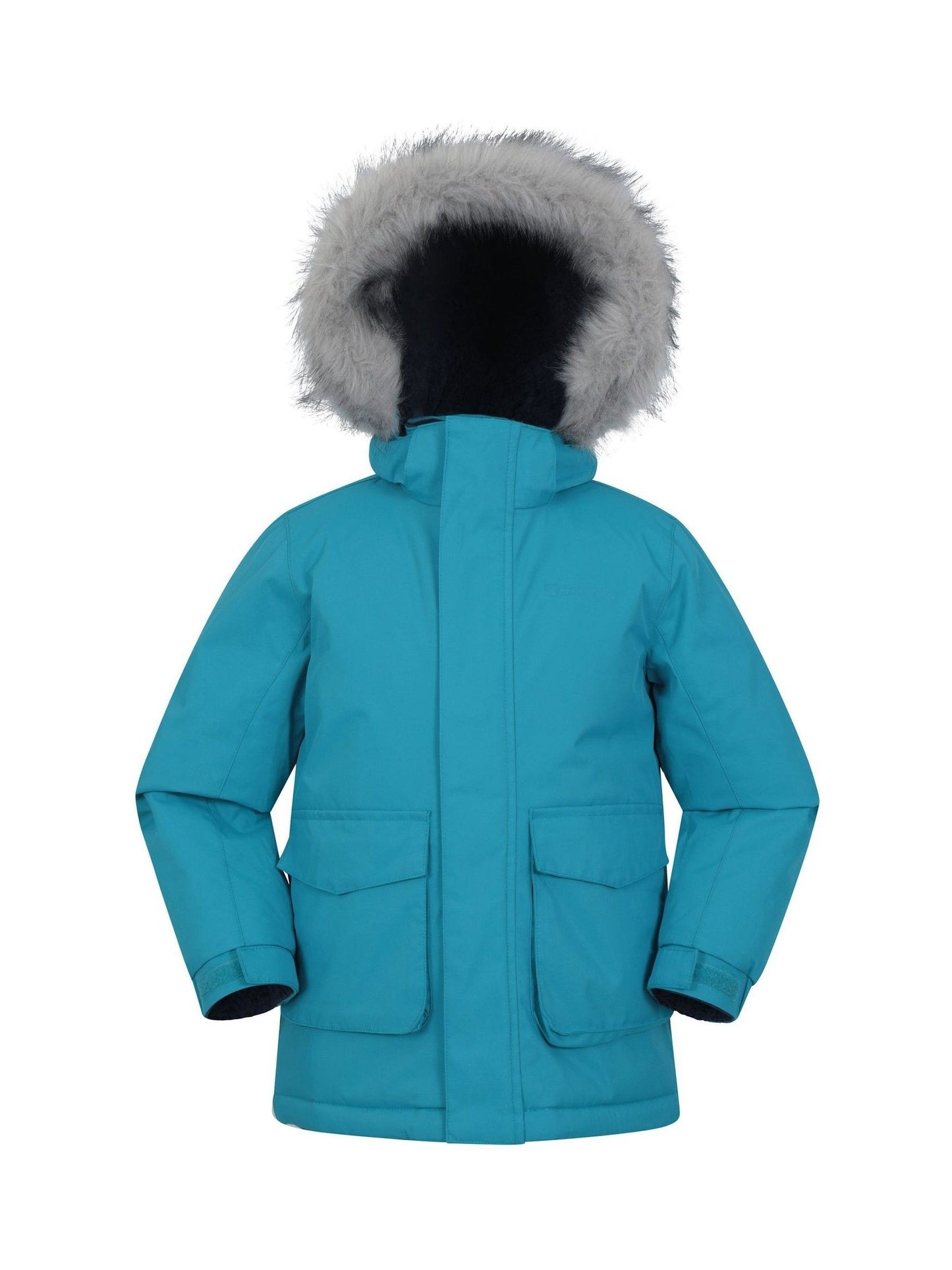 Dsiney Kidz - Mountain Warehouse Green Ground Kids Ranger Plain Water Resistant Jacket image 1