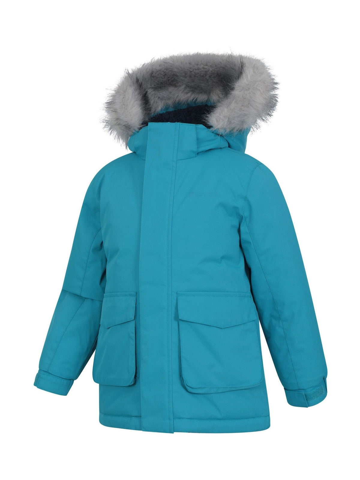 Dsiney Kidz - Mountain Warehouse Green Ground Kids Ranger Plain Water Resistant Jacket image 4